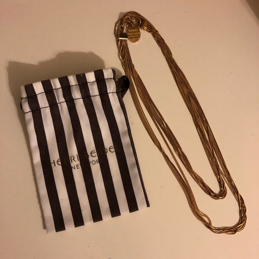 Henri Bendel empire strand long necklace
